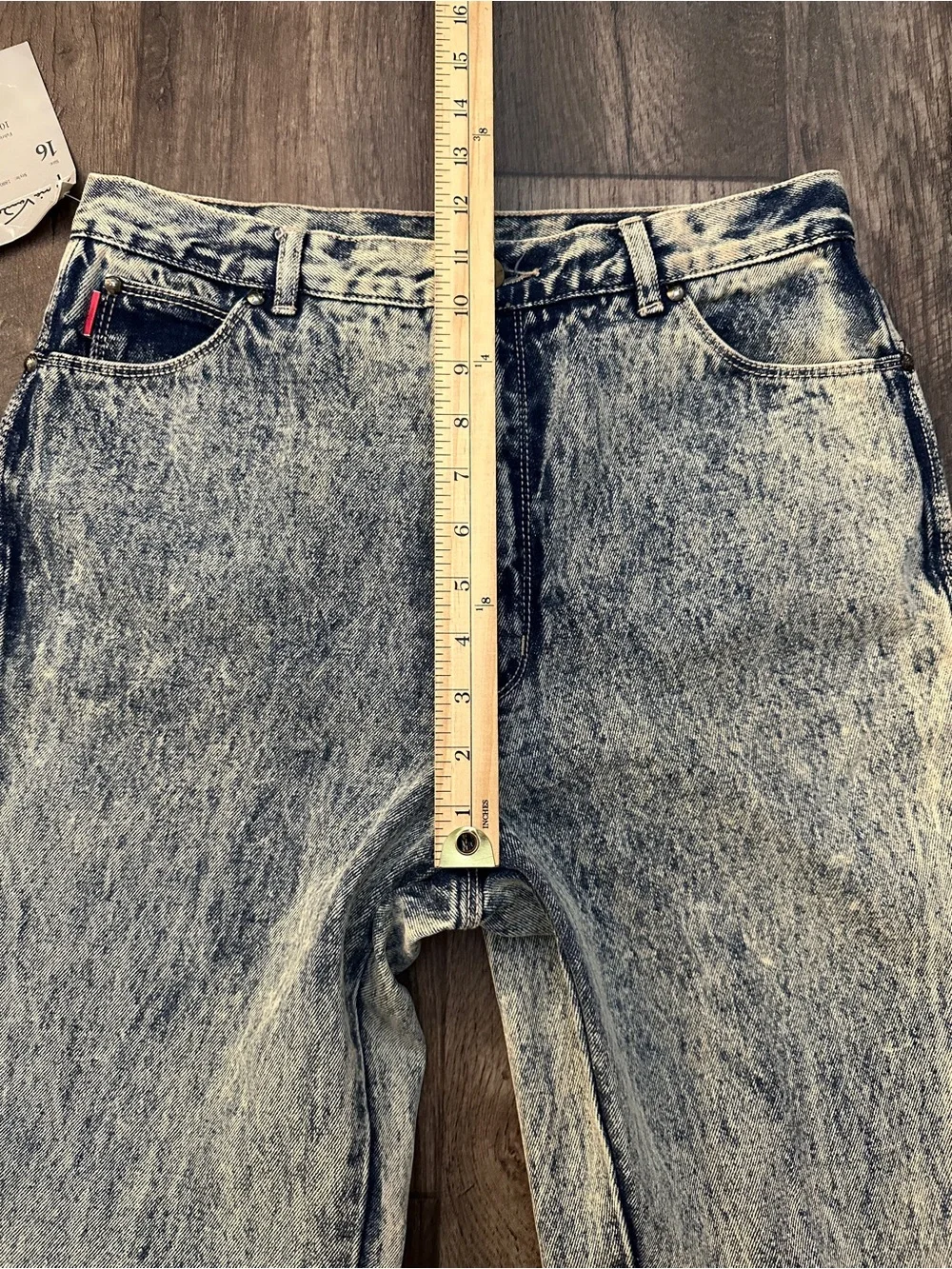 VTG 80s Gloria Vanderbilt Acid Wash Jeans Deadstock High Waist Size 16